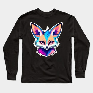 Fennec Fox Illustration Long Sleeve T-Shirt